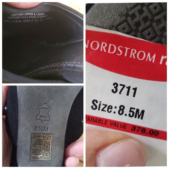 NWT Tory Burch Black Suede Georgina Stud Kitten Heel Mule Sandal Size 8.5 - Picture 11 of 14